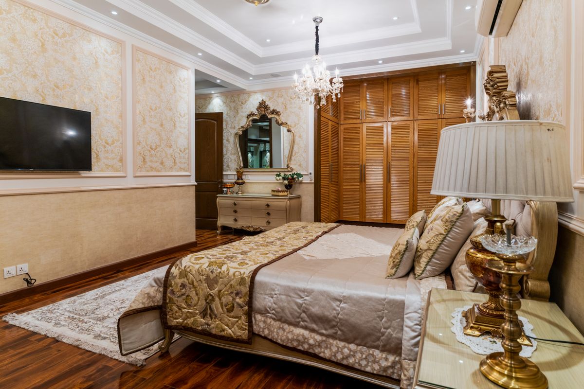 Luxury twin hotel room
